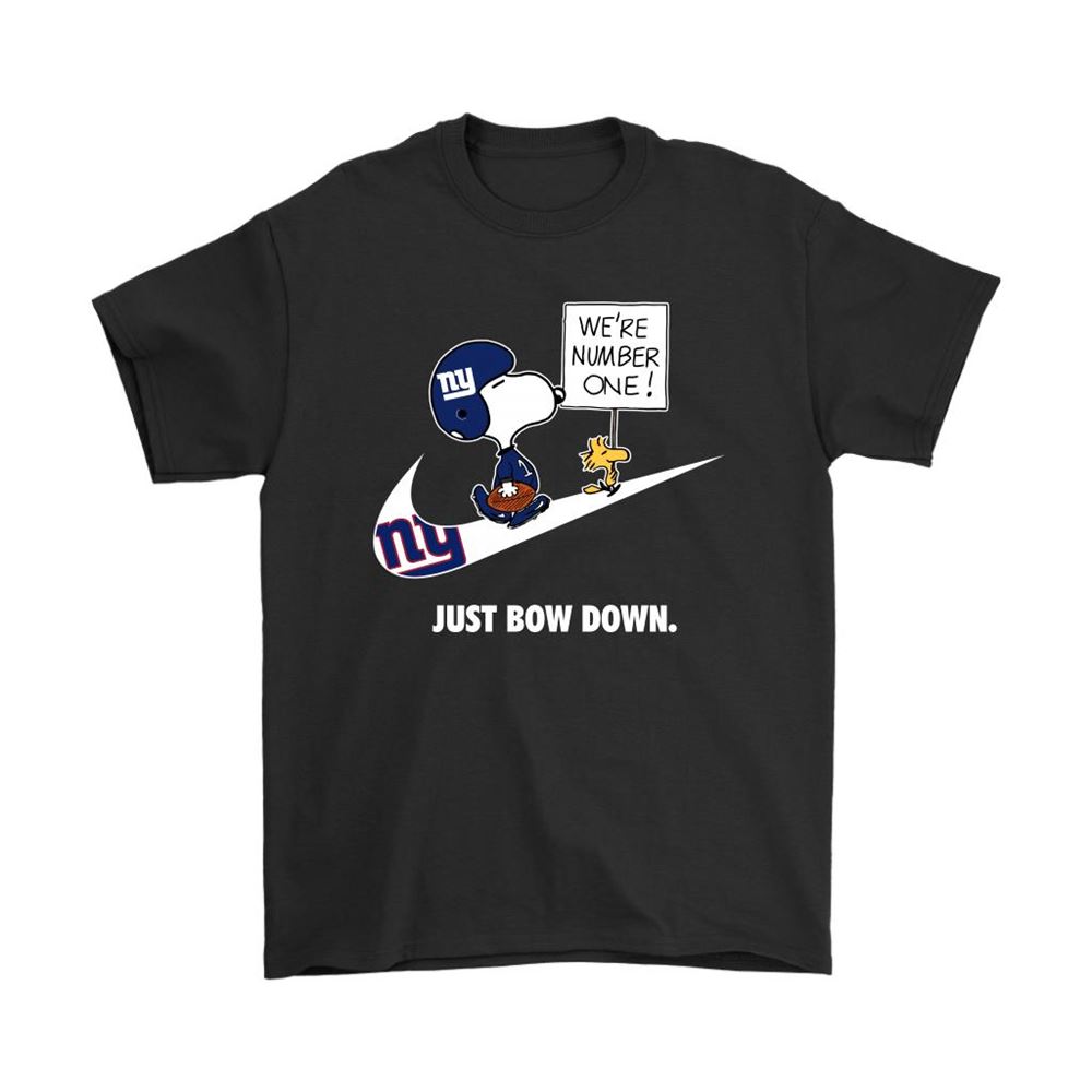 New York Giants Are Number One Just Bow Down Snoopy Shirts