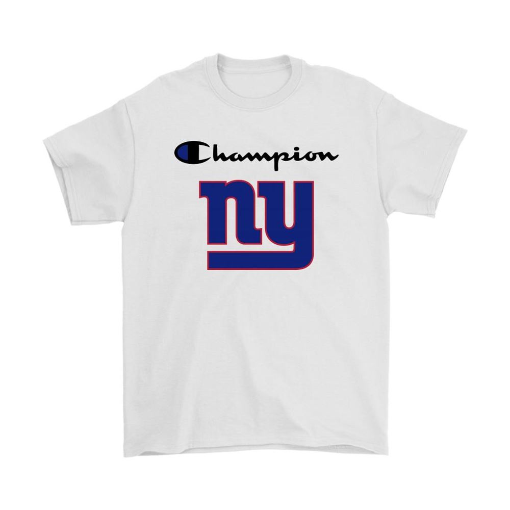 New York Giants Champion Logo Mashup Nfl Shirts
