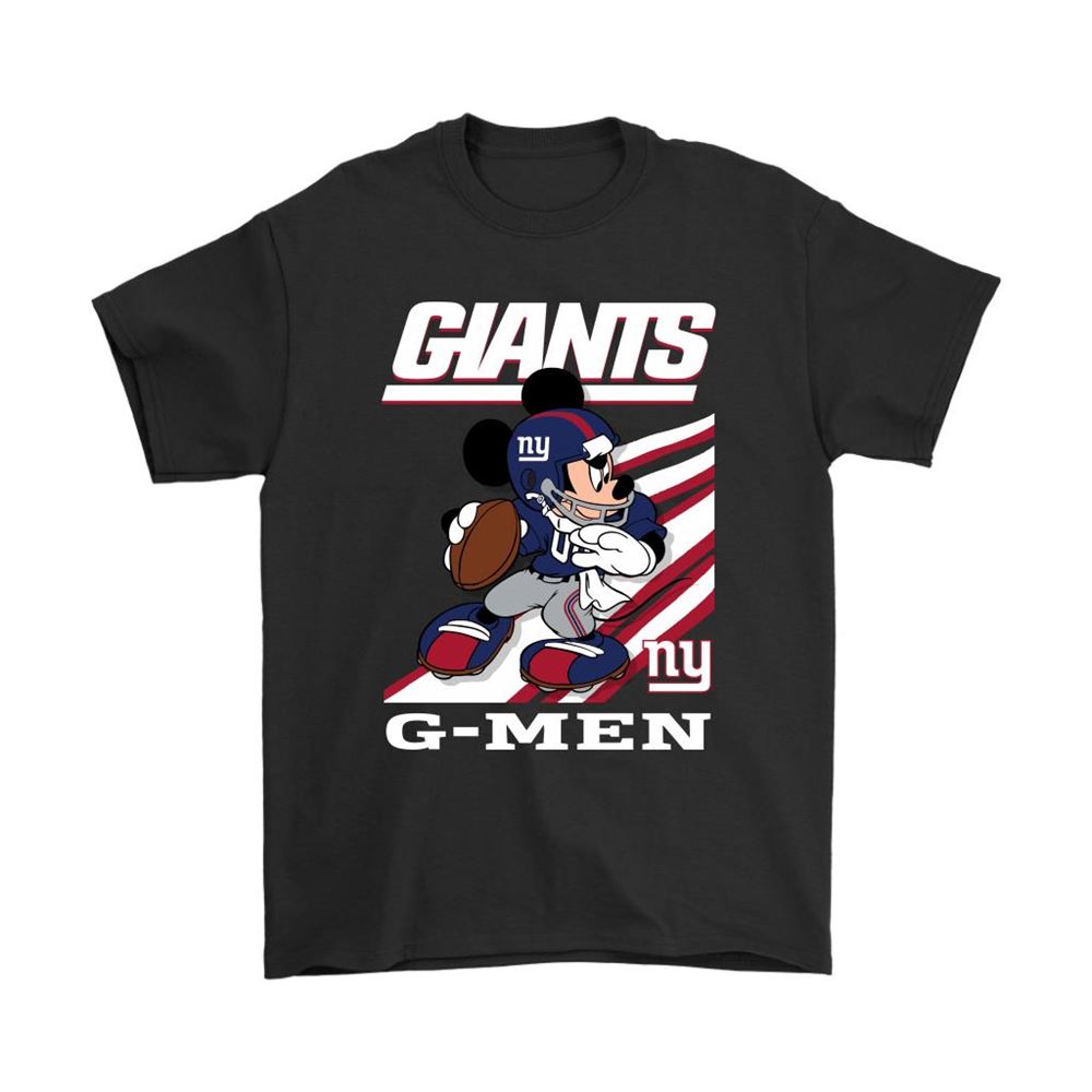 New York Giants Slogan G-men Mickey Mouse Nfl Shirts