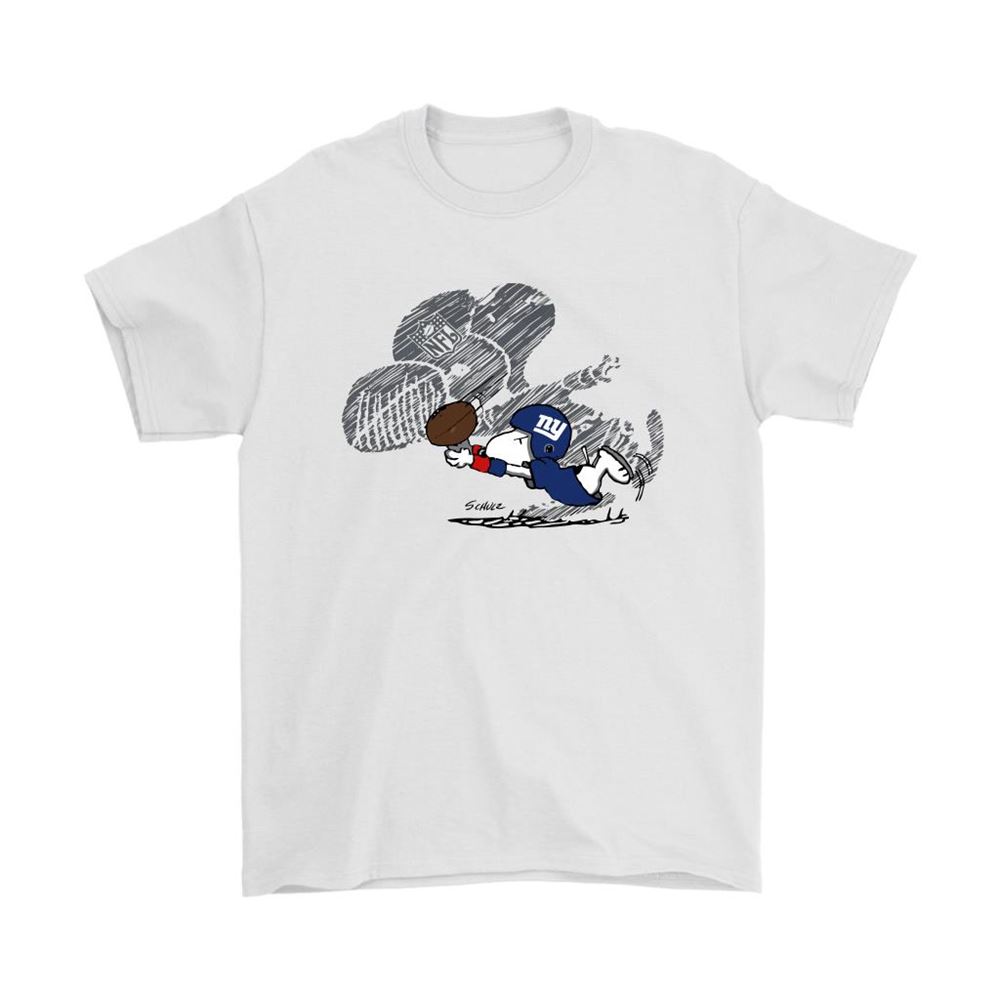 New York Giants Snoopy Plays The Football Game Shirts