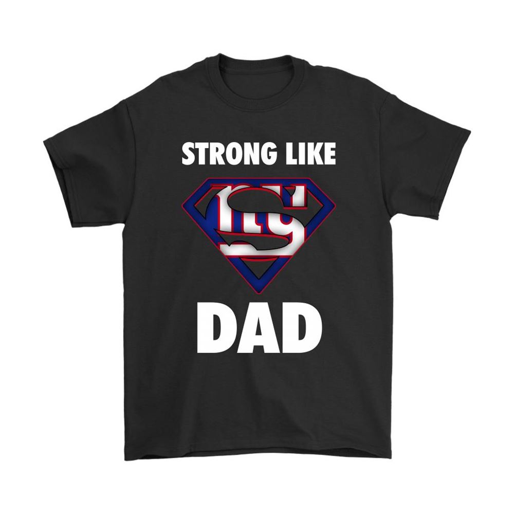New York Giants Strong Like Dad Superman Nfl Shirts