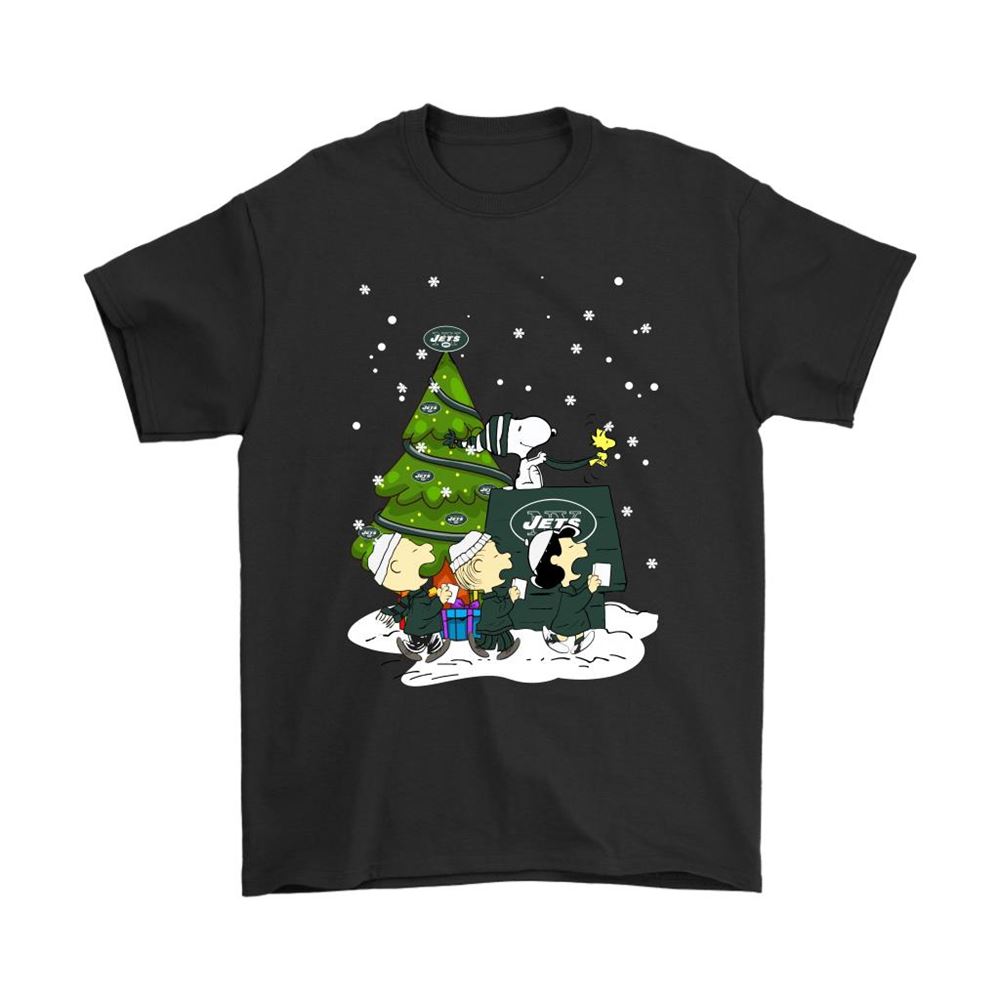 New York Jets Are Coming To Town Snoopy Christmas Shirts