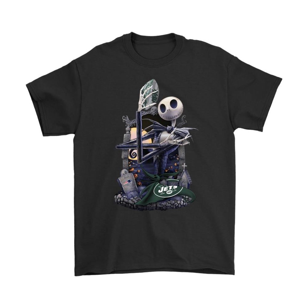 New York Jets Jack Skellington Halloween Shirts