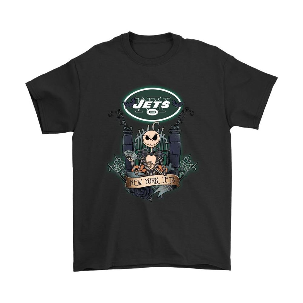 New York Jets Jack Skellington This Is Halloween Nfl Shirts