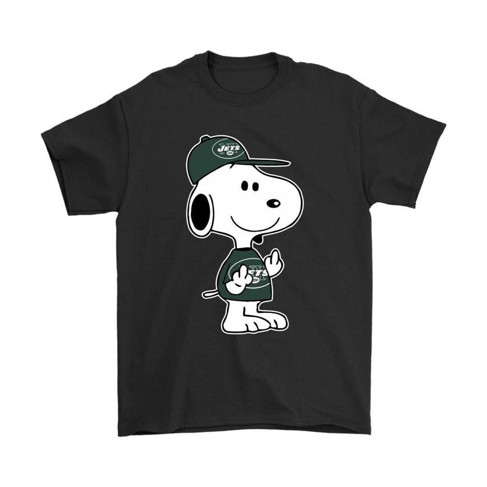 New York Jets Snoopy Double Middle Fingers Fck You Nfl Shirts