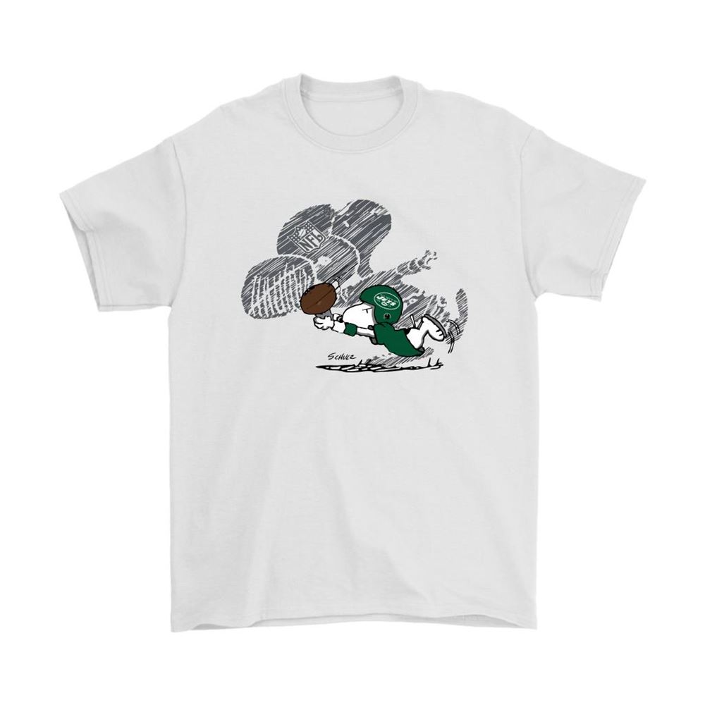 New York Jets Snoopy Plays The Football Game Shirts