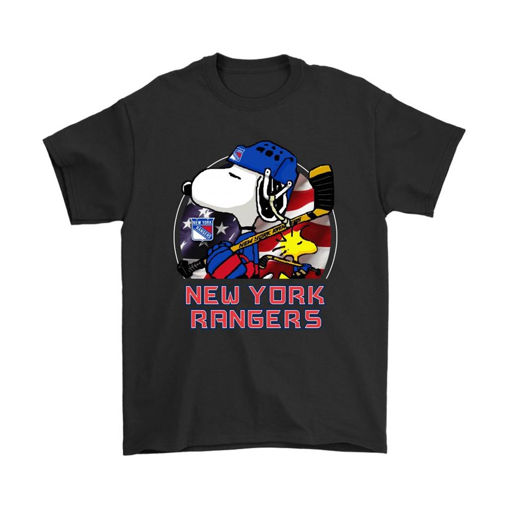 New York Rangers Ice Hockey Snoopy And Woodstock Nhl Shirts