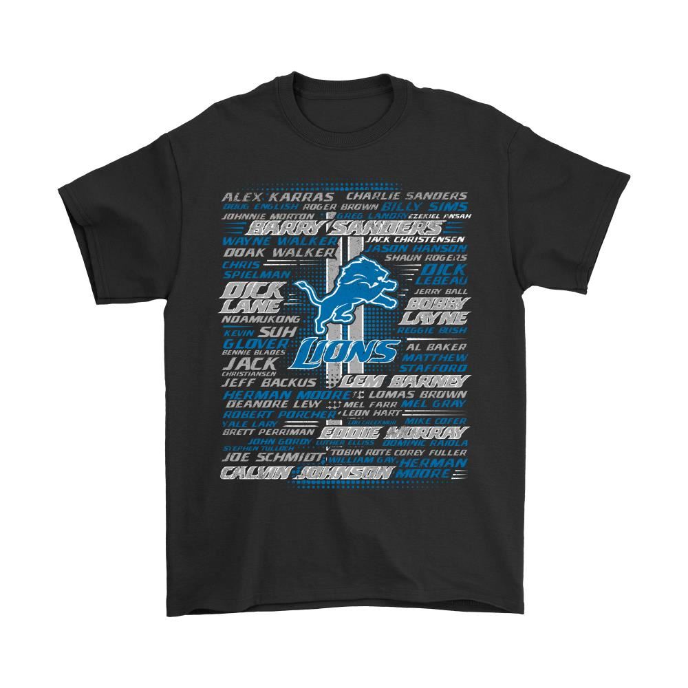 Nfl American Football All Players Team Detroit Lions Shirts