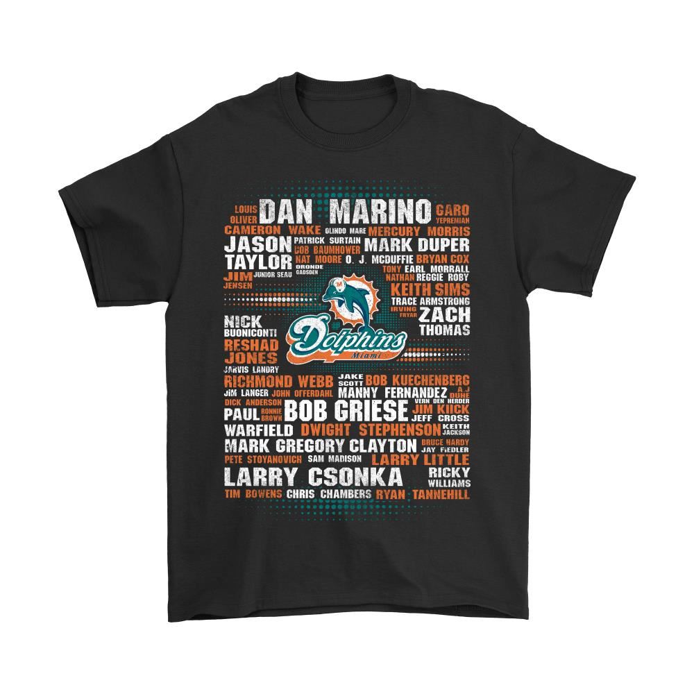 Nfl American Football All Players Team Miami Dolphins Shirts