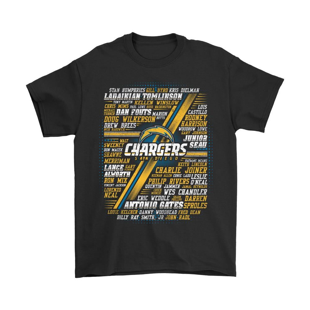 Nfl American Football All Players Team San Diego Chargers Shirts