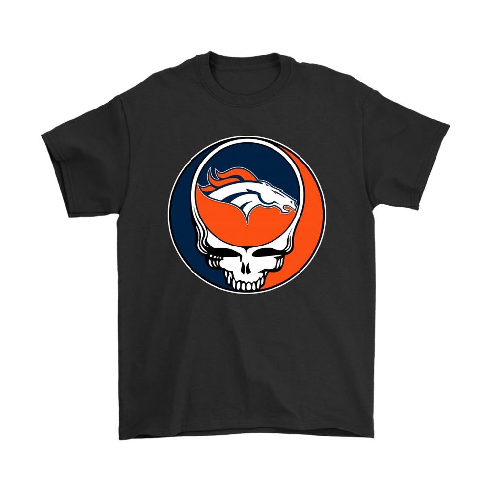Nfl Team Denver Broncos X Grateful Dead Logo Band Shirts