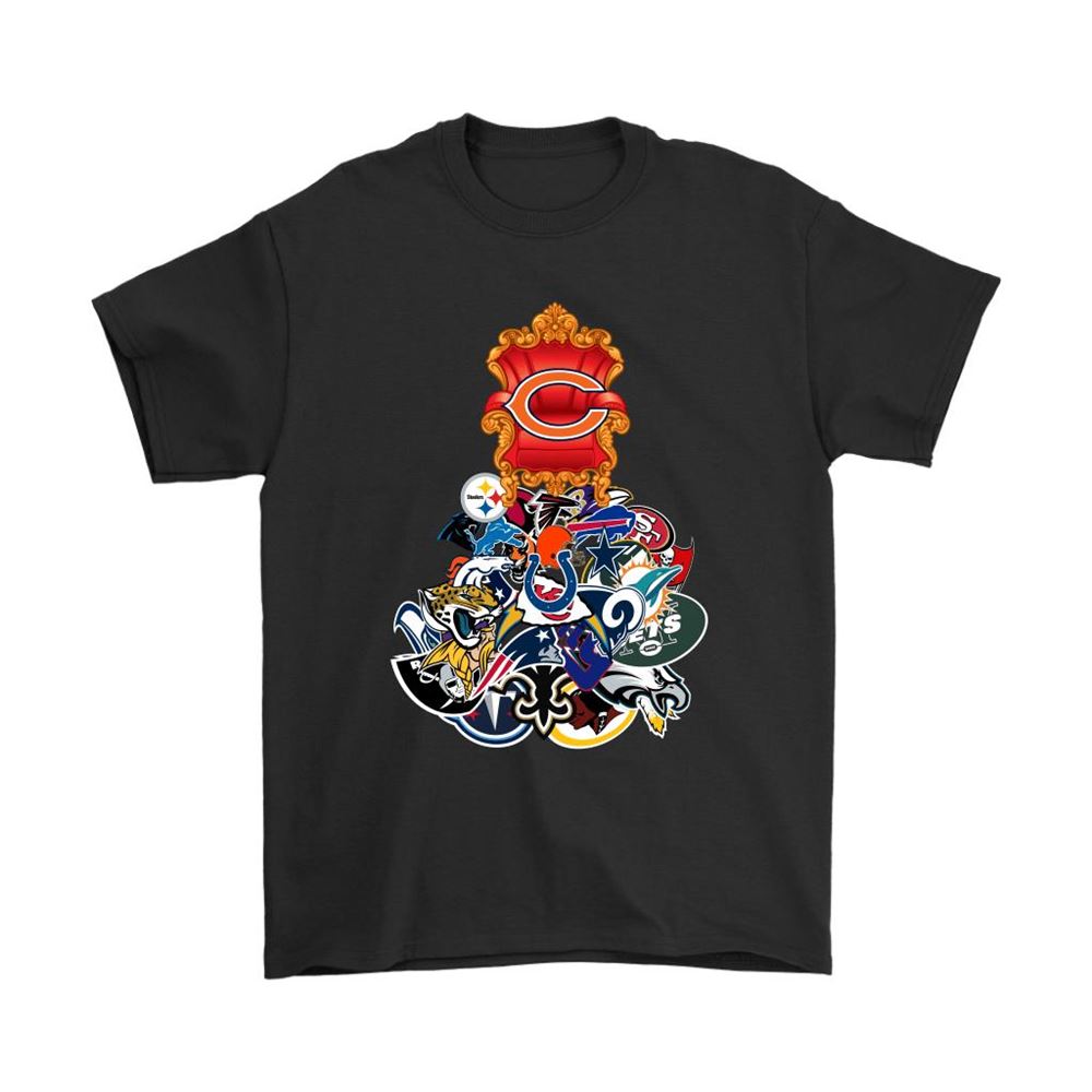 Nfl The King On His Throne Chicago Bears Shirts