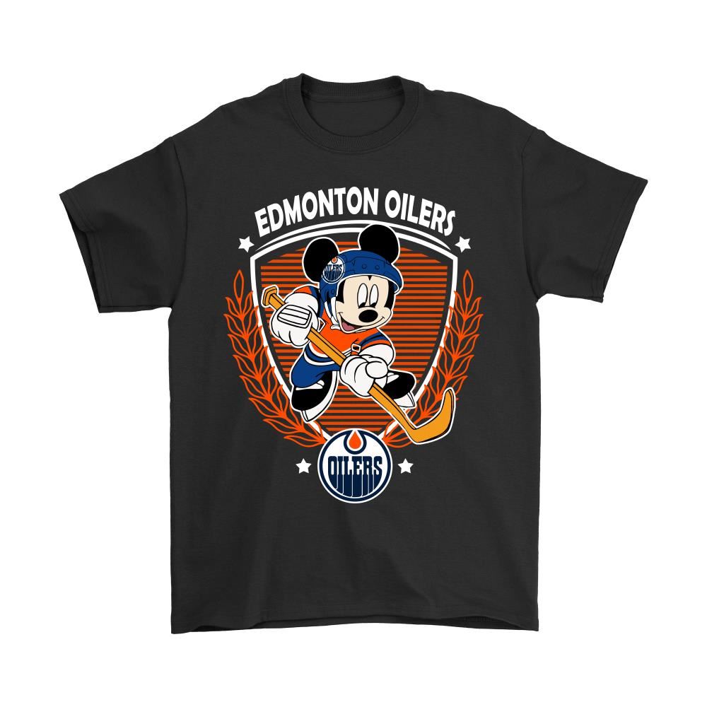 Nhl Hockey Mickey Mouse Team Edmonton Oilers Shirts