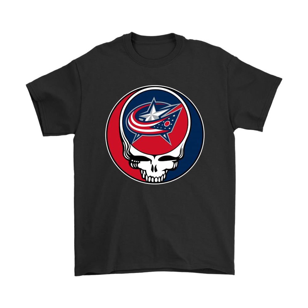 Nhl Team Columbus Blue Jackets X Grateful Dead Logo Band Shirts