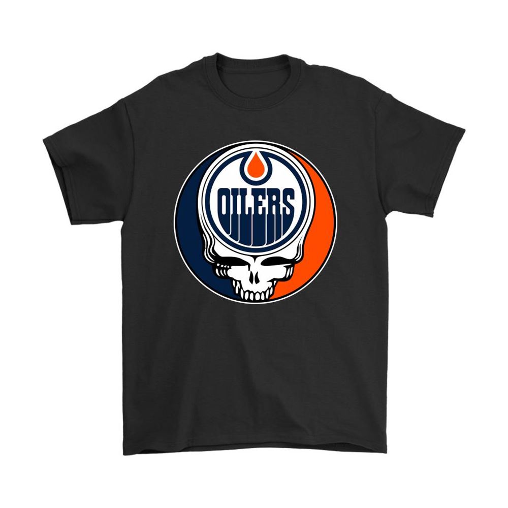 Nhl Team Edmonton Oilers X Grateful Dead Logo Band Shirts