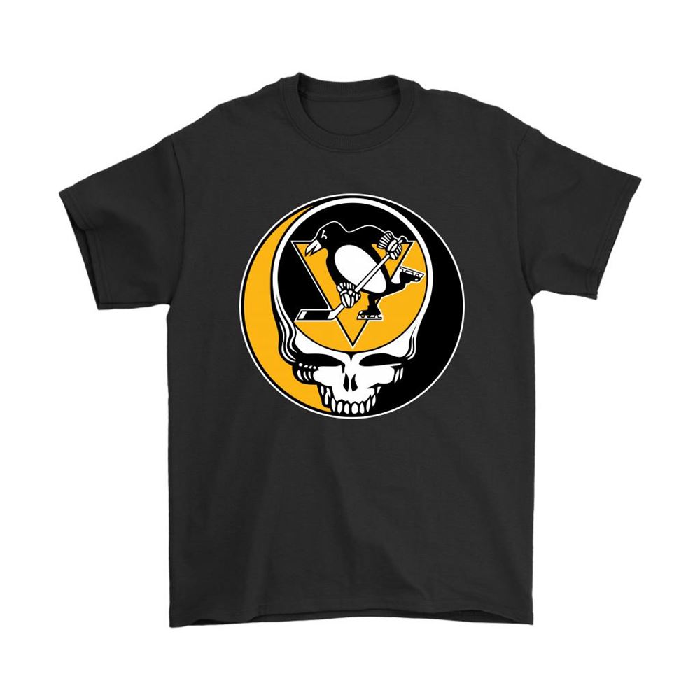 Nhl Team Pittsburgh Penguins X Grateful Dead Logo Band Shirts