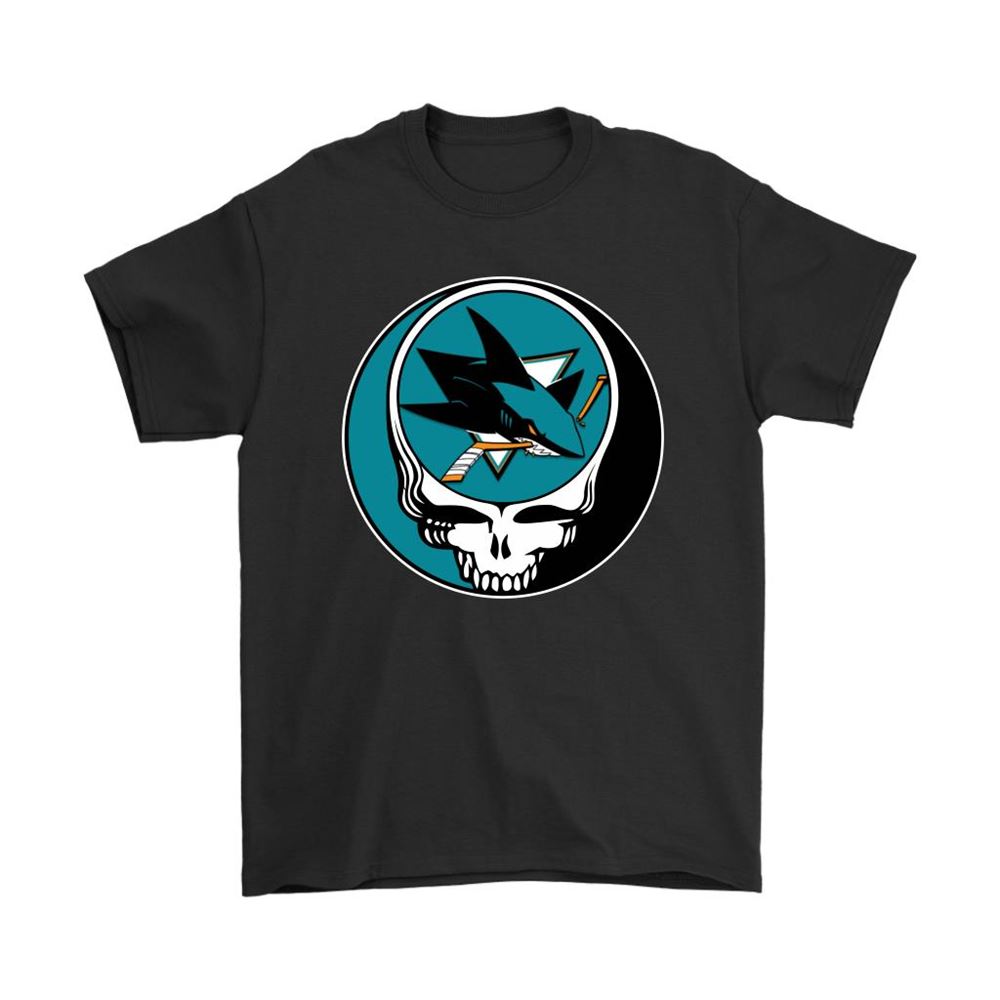 Nhl Team San Jose Sharks X Grateful Dead Logo Band Shirts