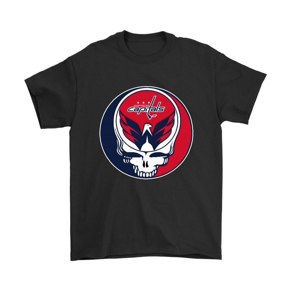 Nhl Team Washington Capitals X Grateful Dead Logo Band Shirts