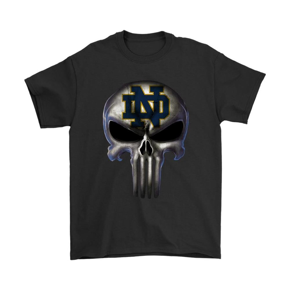 Notre Dame Fighting Irish The Punisher Mashup Ncaa Football Shirts