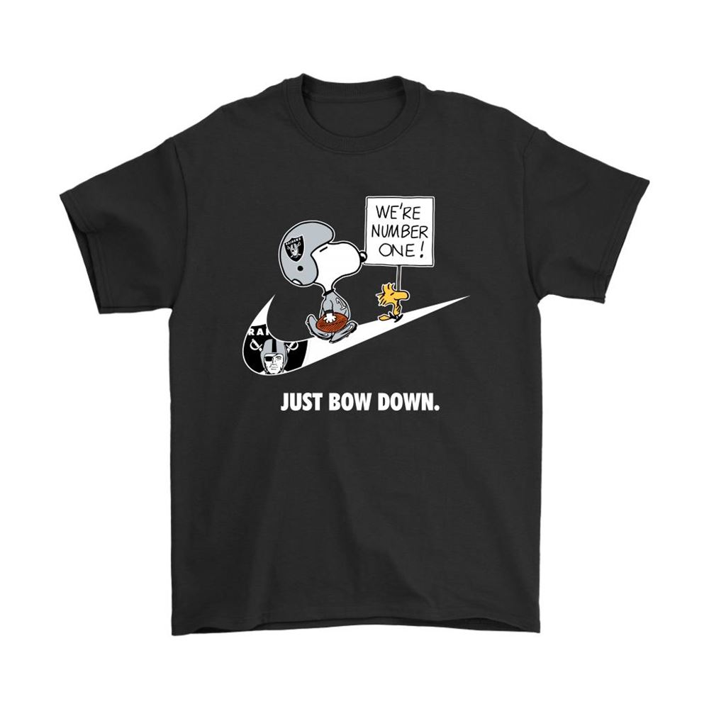 Oakland Raiders Are Number One Just Bow Down Snoopy Shirts