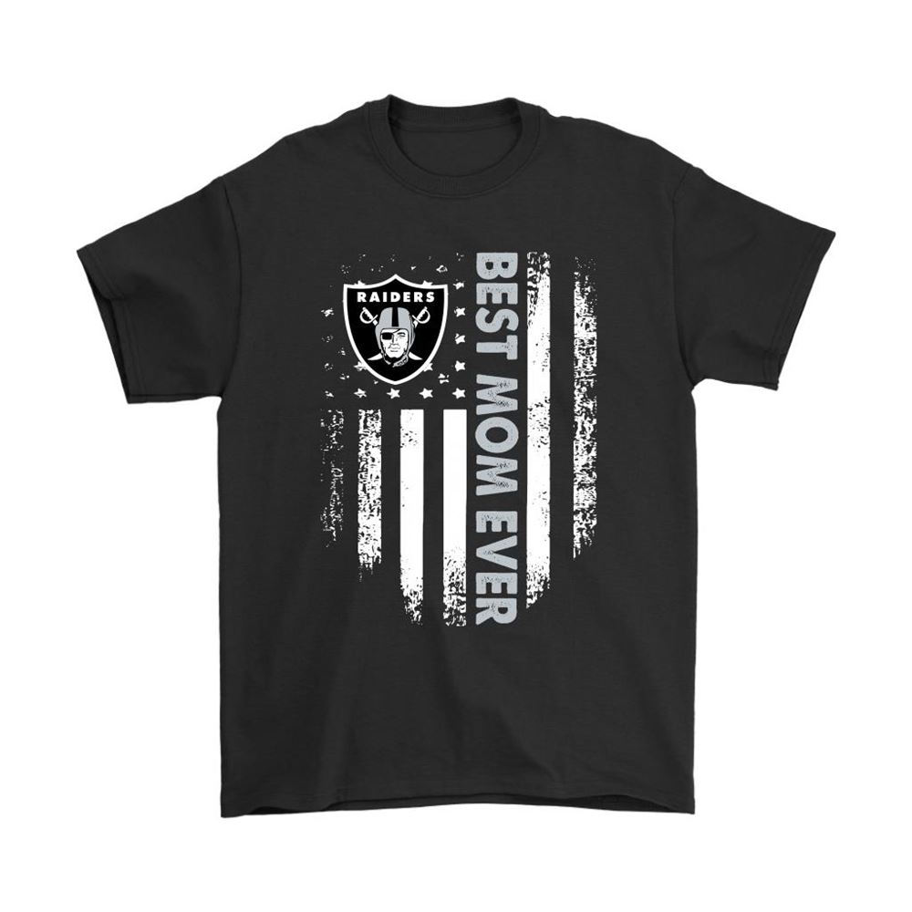Oakland Raiders Best Mom Ever American Flag Shirtspng