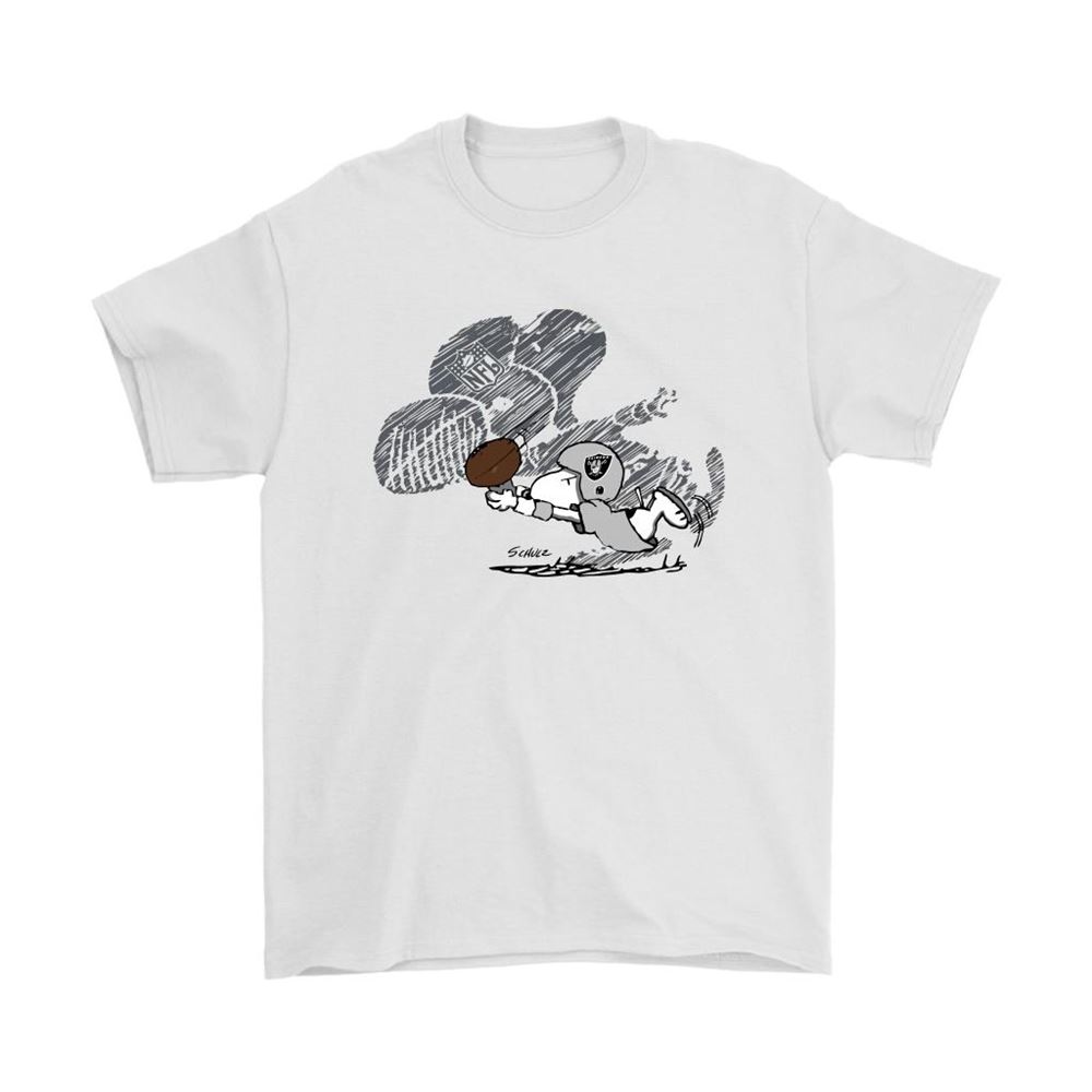 Oakland Raiders Snoopy Plays The Football Game Shirts