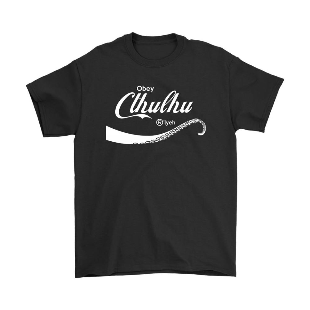 Obey Cthulhu Rlyeh Coca Cola Logo Style Shirts