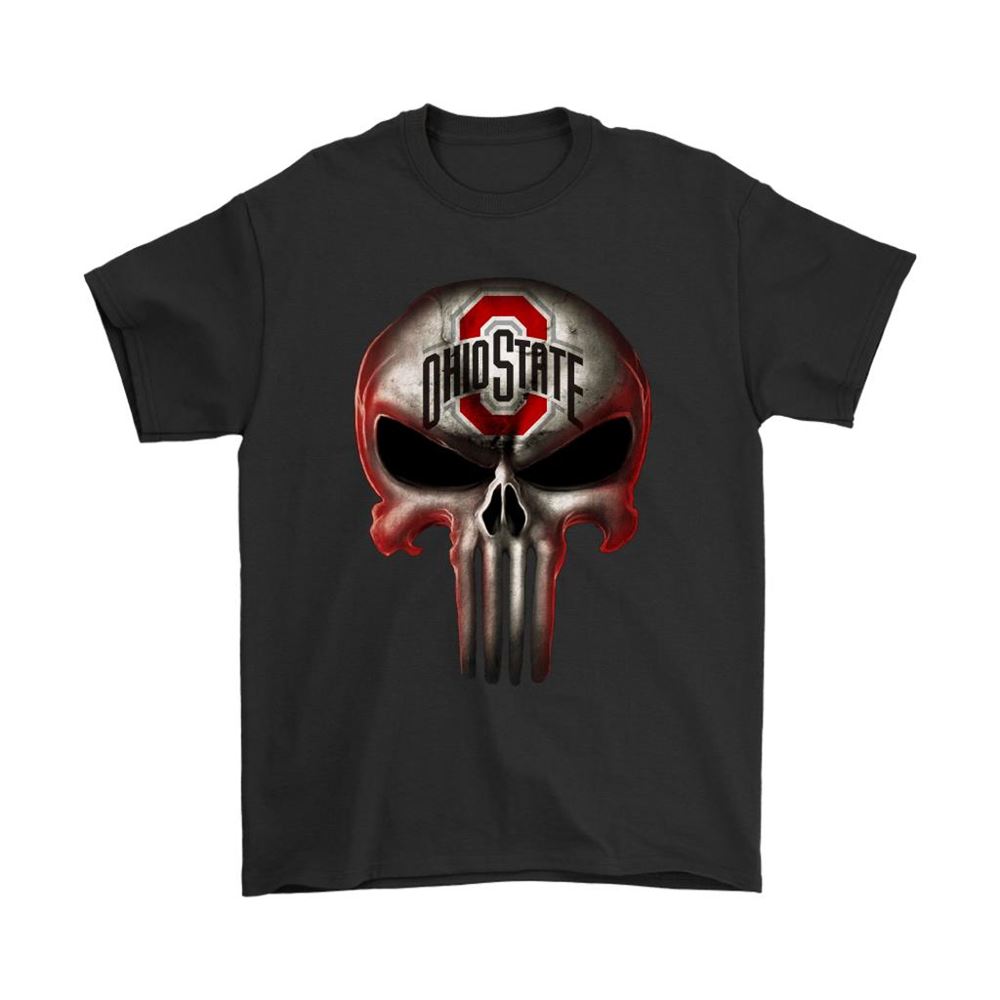 Ohio State Buckeyes The Punisher Mashup Ncaa Football Shirts