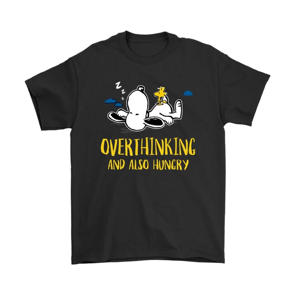 Overthinking And Also Hungry Snoopy Shirts