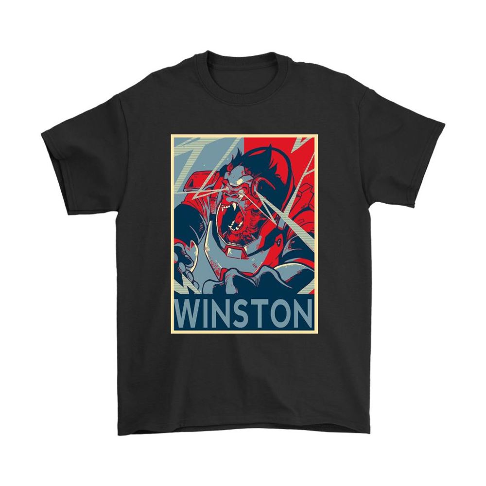 Overwatch Character Winston Hope Poster Style Shirts