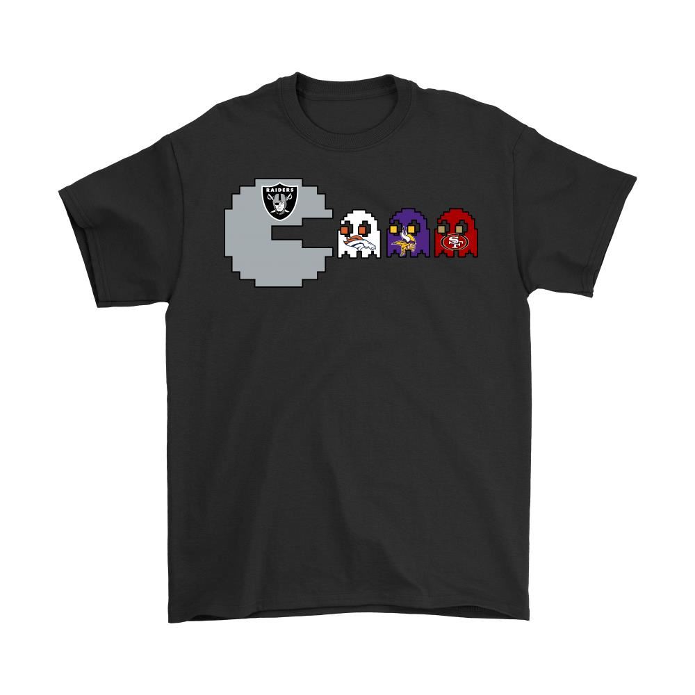Pacman American Football Oakland Raiders Shirts