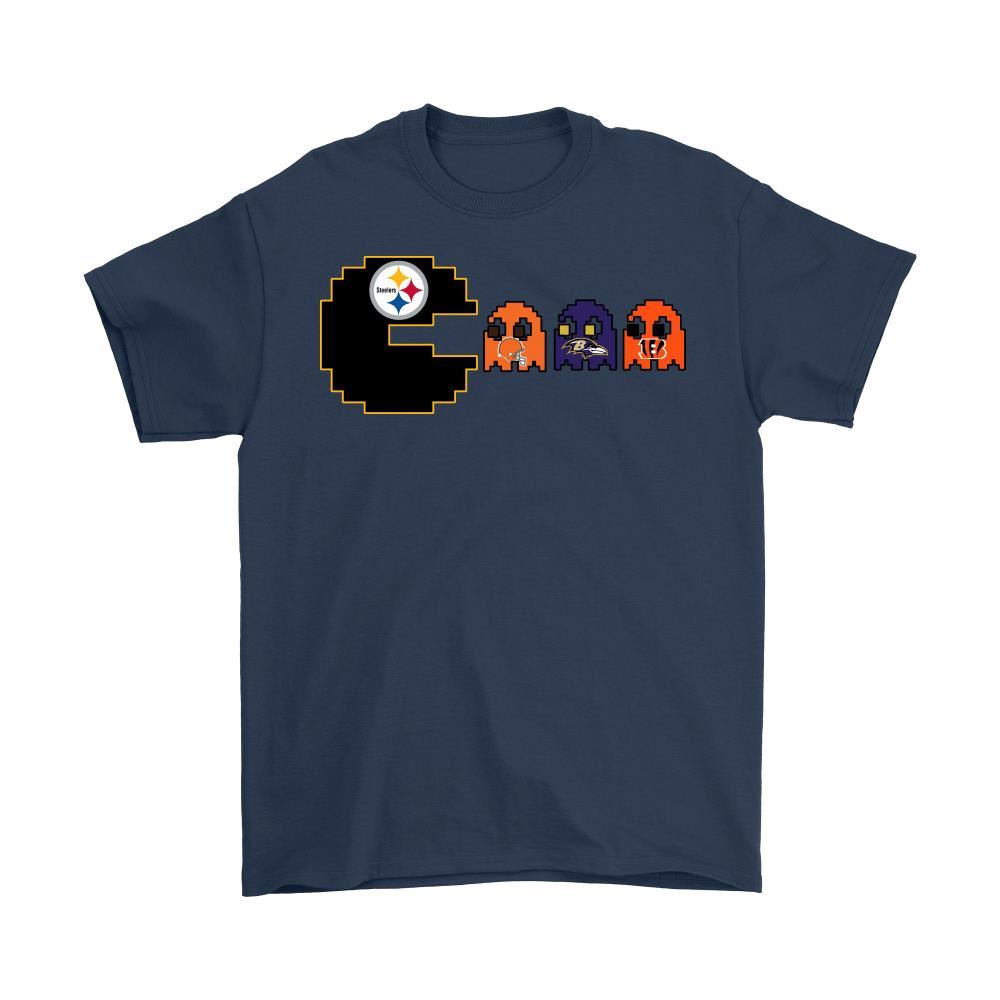 Pacman American Football Pittsburgh Steelers Shirts