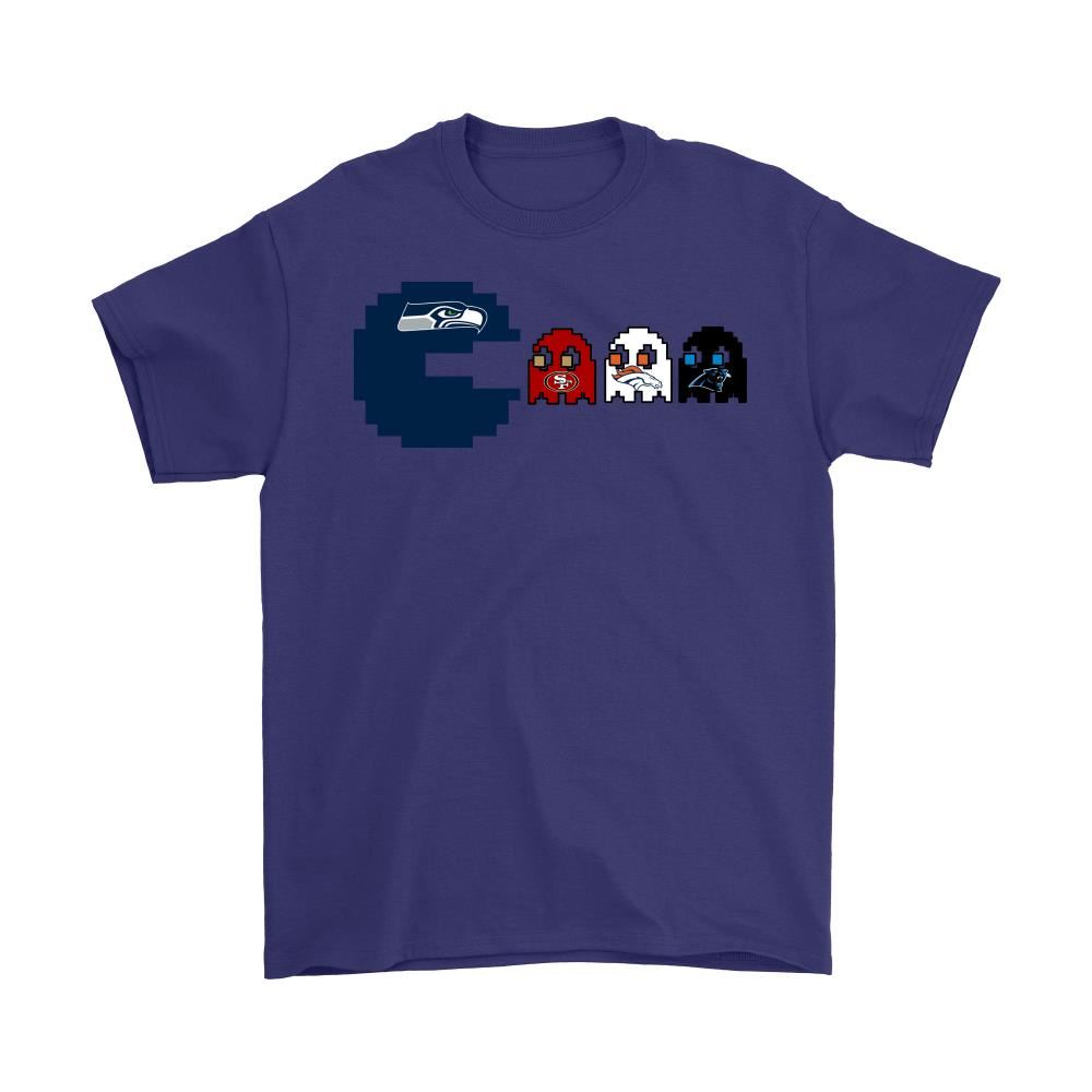 Pacman American Football Seattle Seahawks Shirts