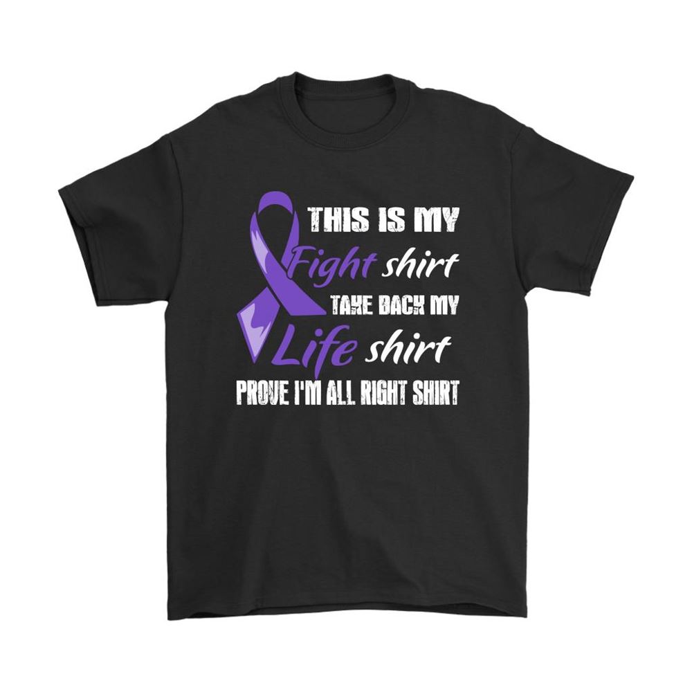 Pancreatic Cancer Purple Ribbon My Fight Shirt My Life Shirts