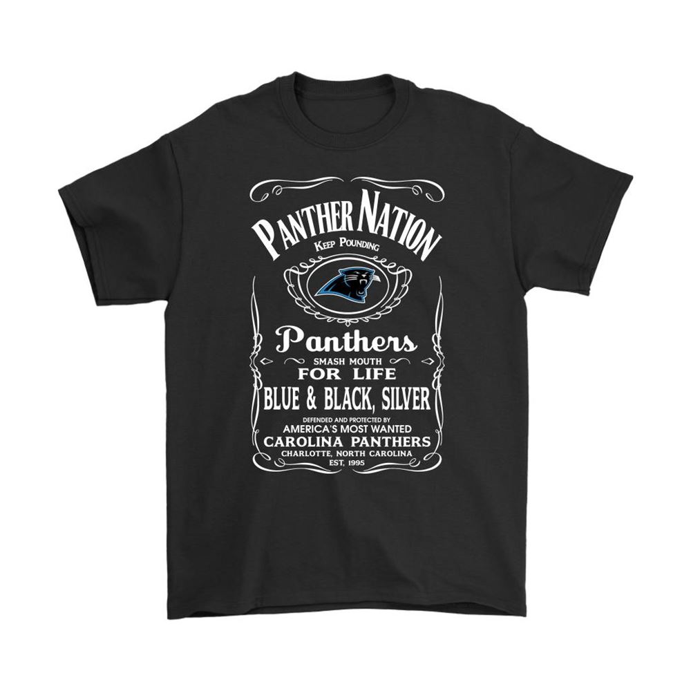 Panther Nation Keep Pounding Football Carolina Panthers Slogan Shirts