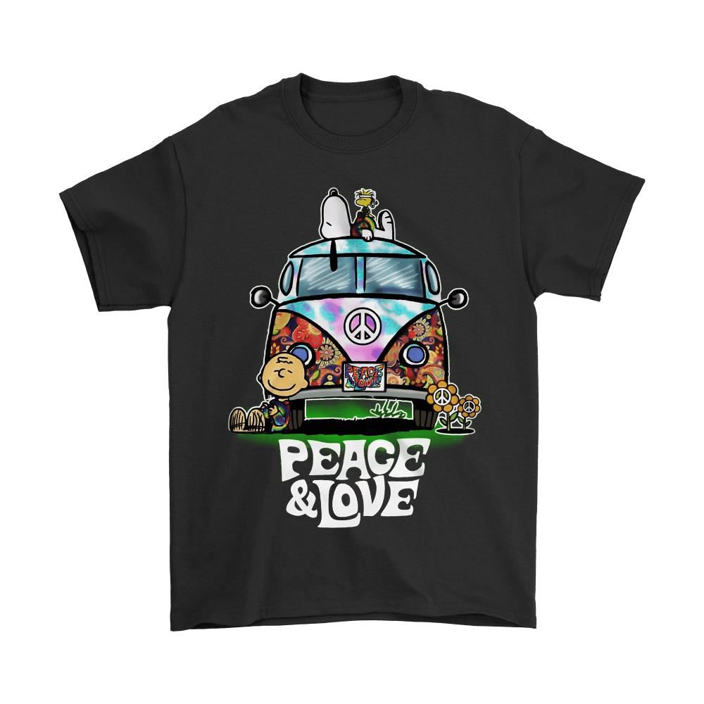 Peace And Love Hippie Style Snoopy Shirts