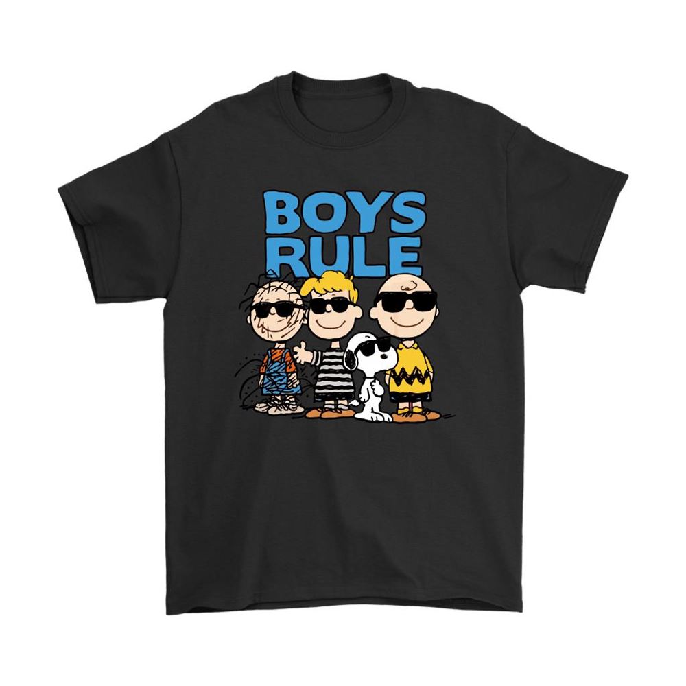 Peanuts Gang Boys Rule Snoopy Shirts