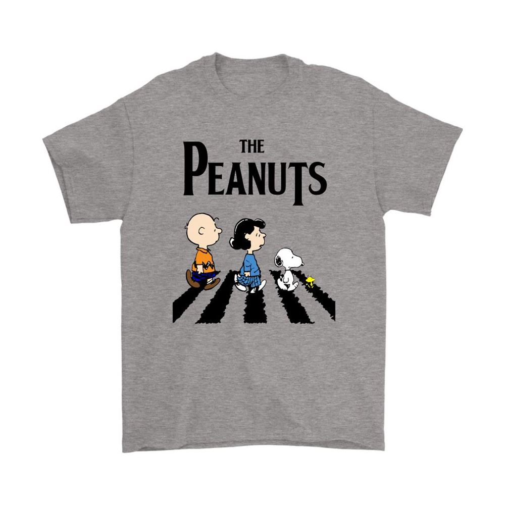 Peanuts In Abbey Road The Beatles Mashup Snoopy Shirts