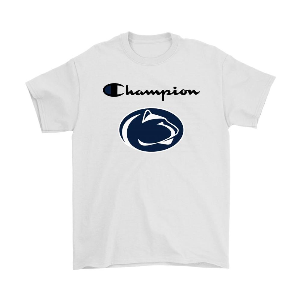 Penn State Nittany Lions Champion Logo Mashup Ncaa Shirts