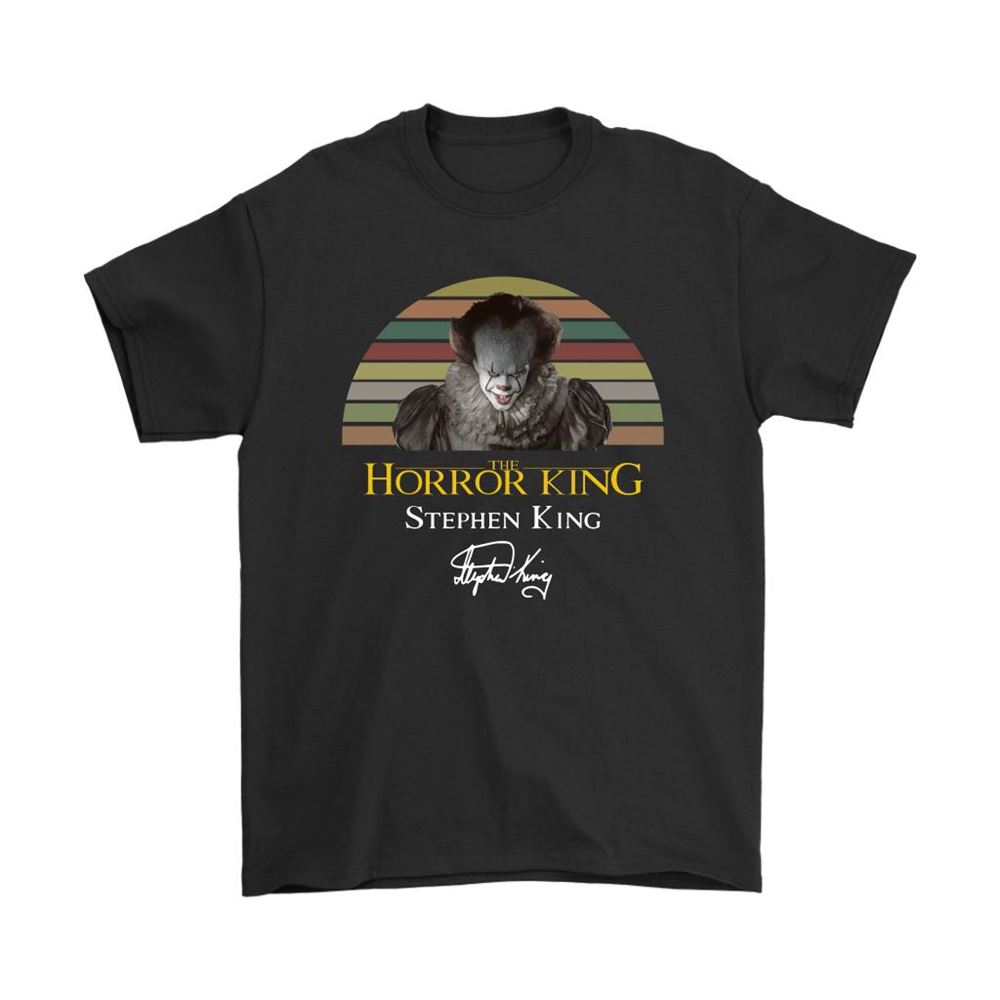 Pennywise The Horror King Stephen King Signature Vintage Shirts