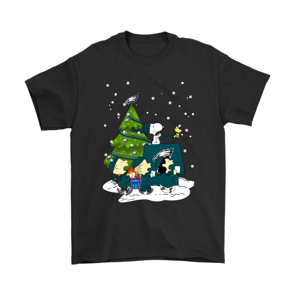 Philadelphia Eagles Are Coming To Town Snoopy Christmas Shirts