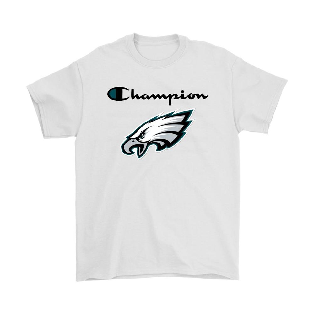 Philadelphia Eagles Champion Logo Mashup Nfl Shirts