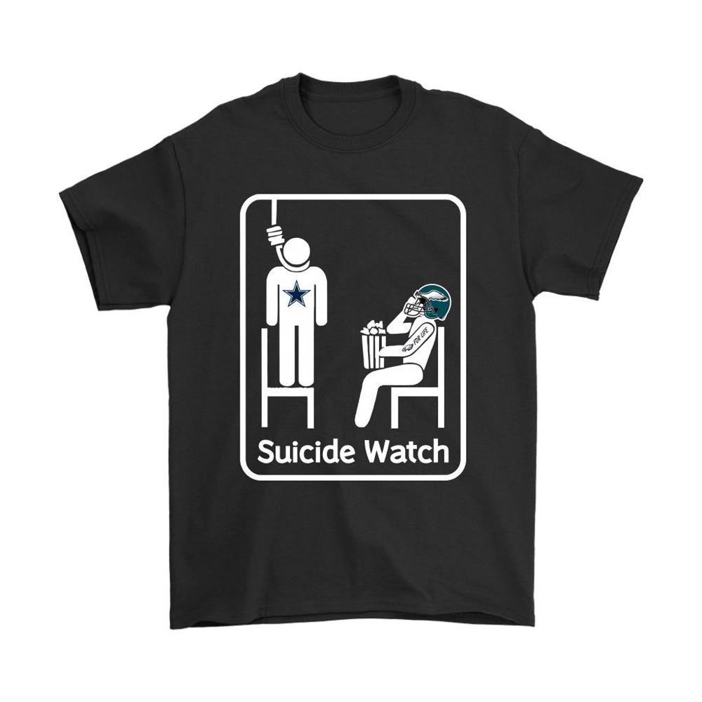 Philadelphia Eagles Suicide Watch With Popcorn Nfl Shirts
