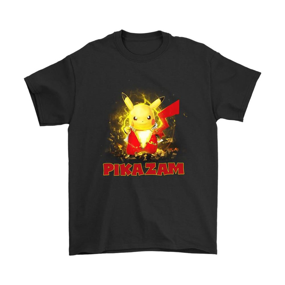 Pikazam Shazam Pikachu Superhero Pokemon Shirts