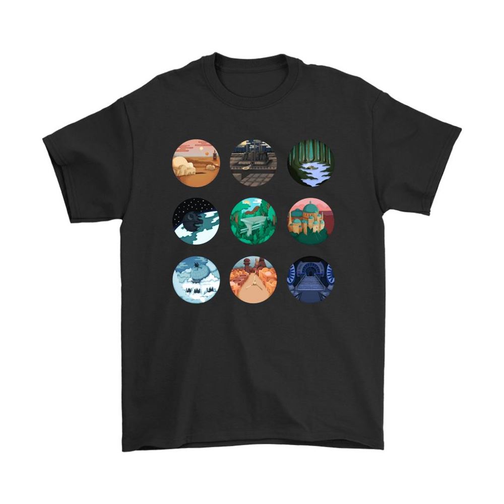 Pin Size Images Of Star Wars Locations Shirts