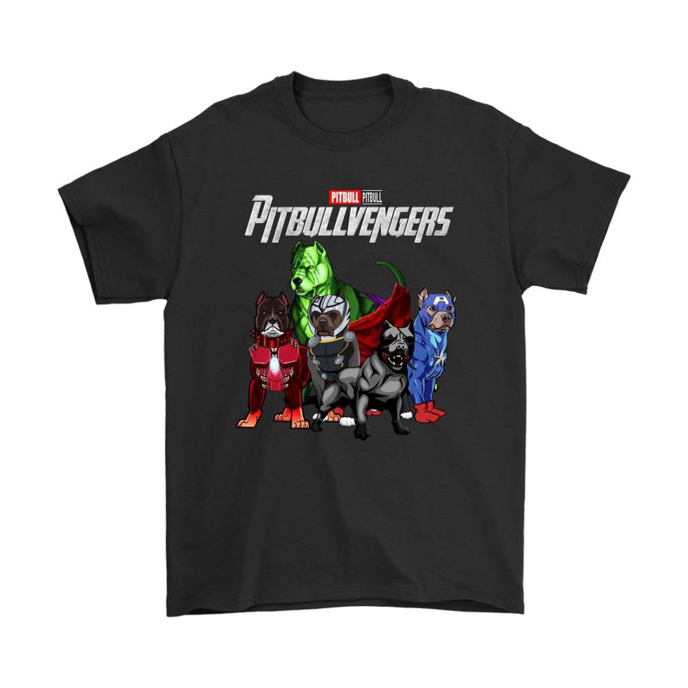 Pitbull Avengers Pitbullvengers Marvel Dogs Shirts