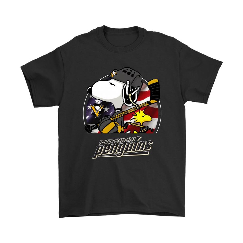Pittsburgh Penguins Ice Hockey Snoopy And Woodstock Nhl Shirts