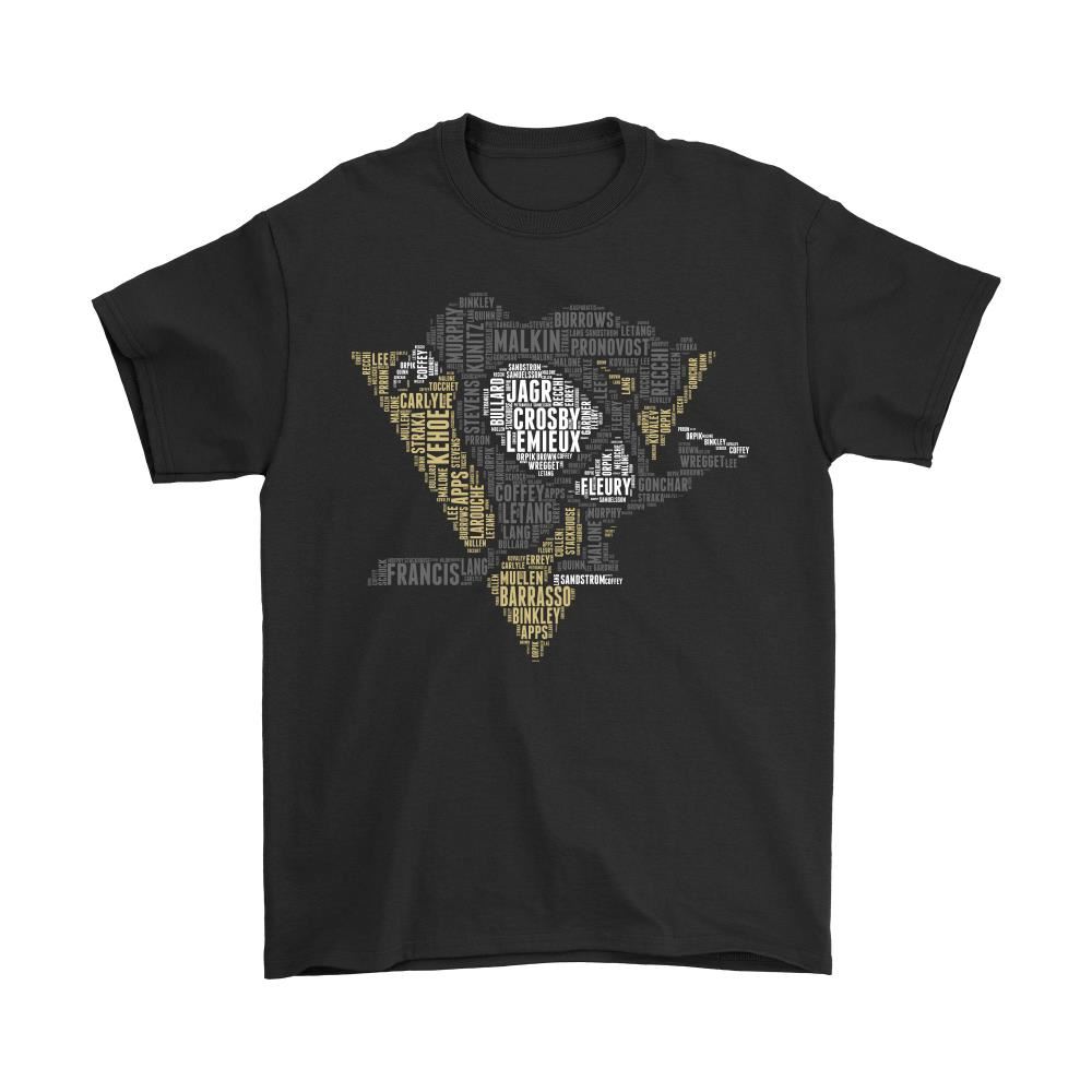 Pittsburgh Penguins Player Names And Team Logo Shirts