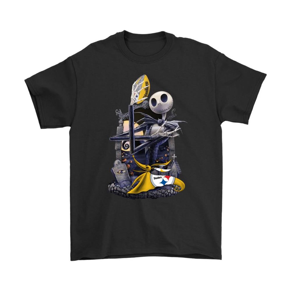 Pittsburgh Steelers Jack Skellington Halloween Shirts