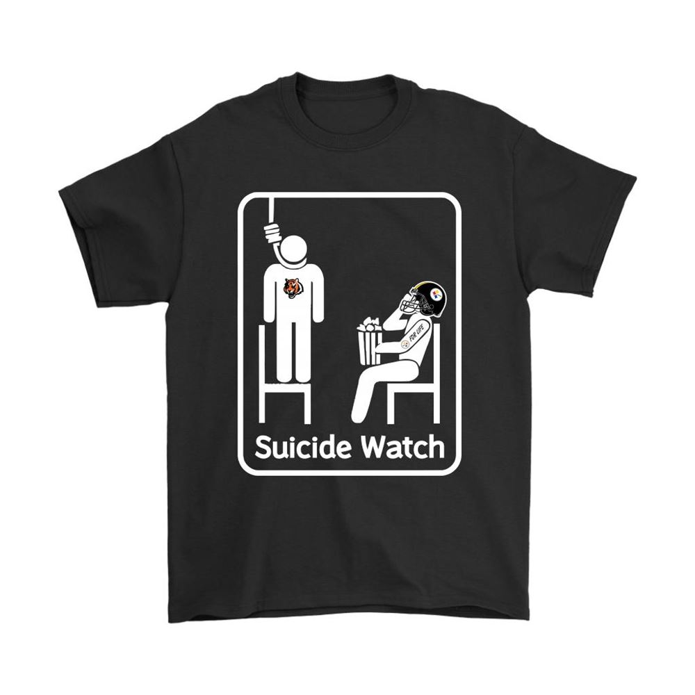 Pittsburgh Steelers Suicide Watch With Popcorn Nfl Shirts